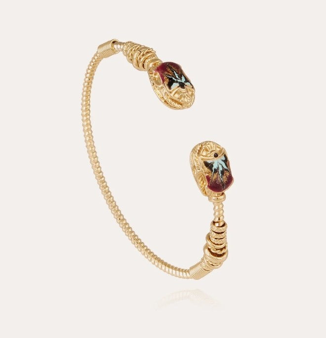 Bracelet Duality grand Scaramouche émail Torsade or