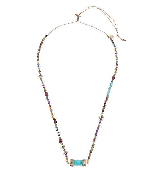 DEVA Collier Perlé Amazonite