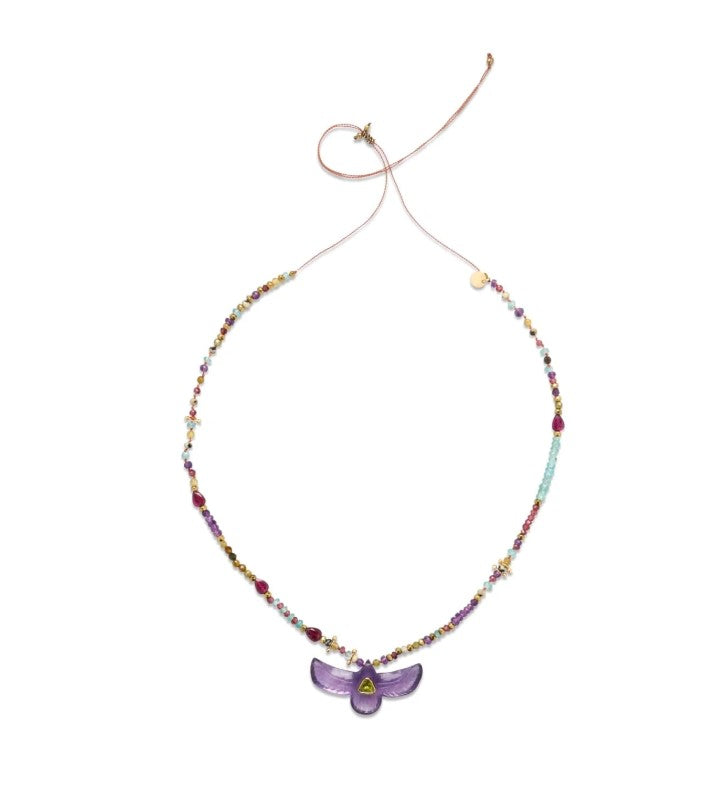 SHAMAN Collier Phoenix Sacré Améthyste