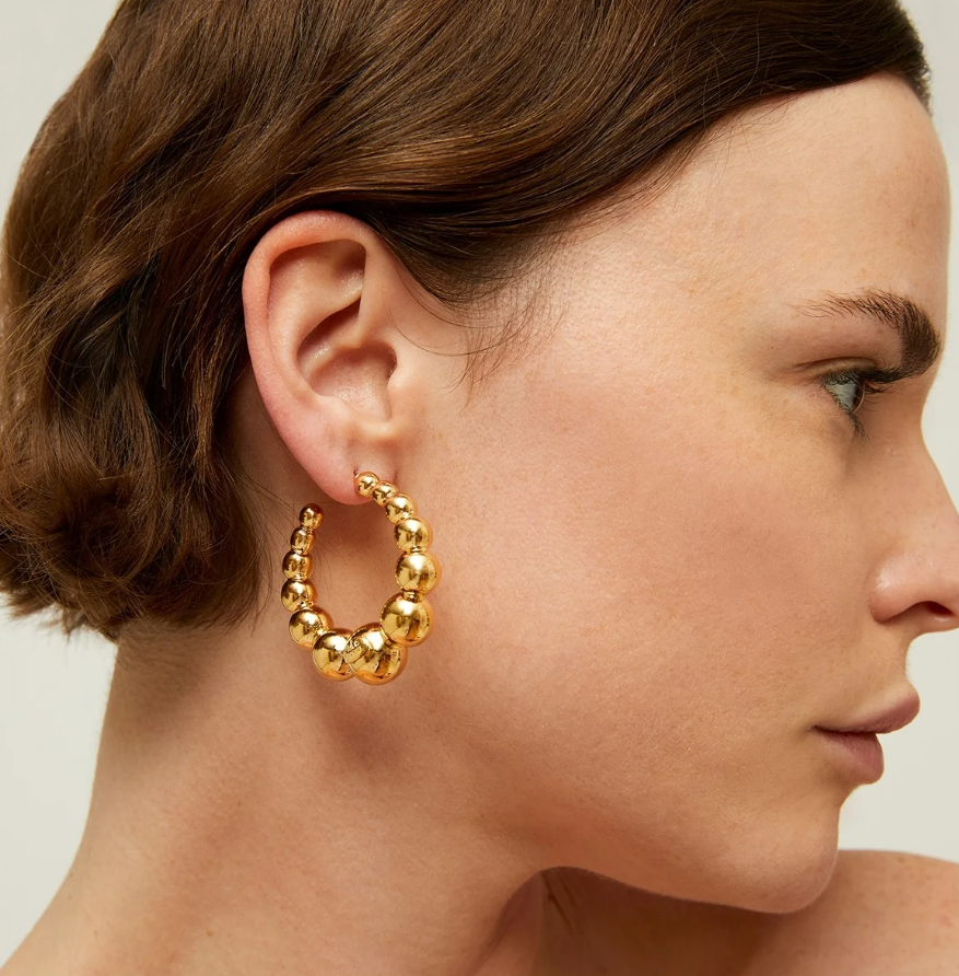 Boucles d'oreilles créoles Andy petit modèle or