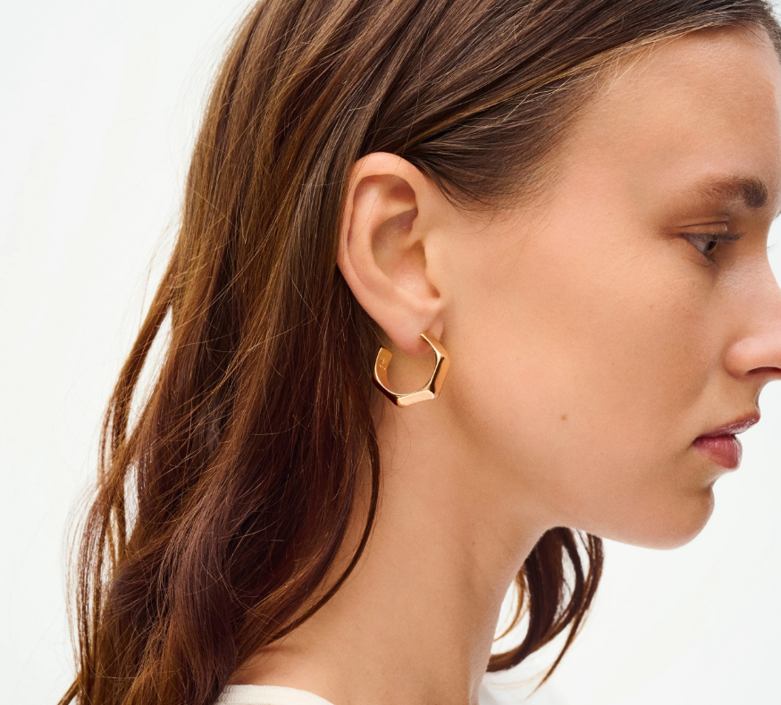 Boucles d'oreilles créoles Mila dorées