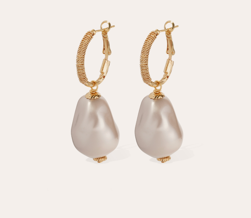 Boucles d'oreilles Miwa grand modèle dorées