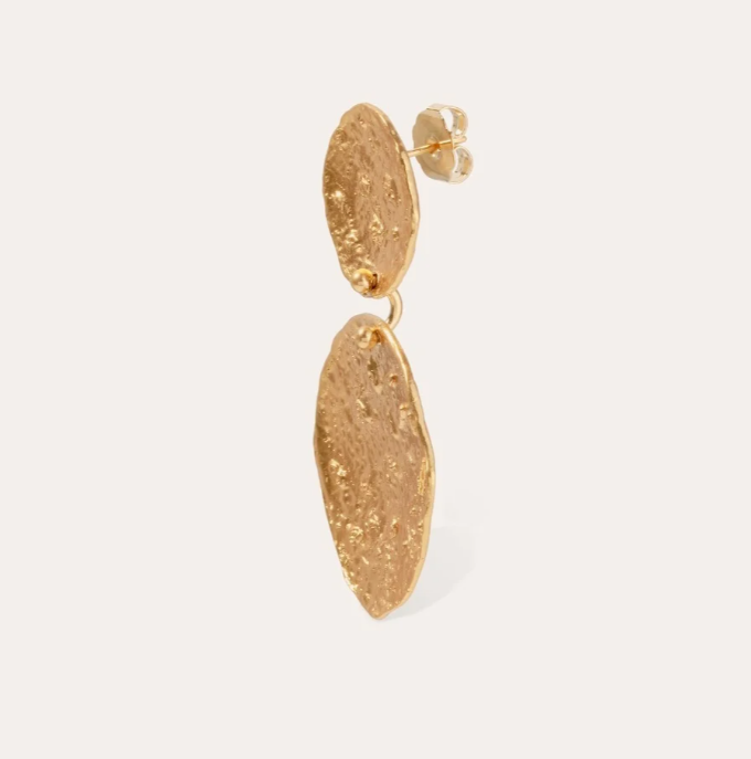 Boucles d'oreilles Eclipse grand modèle dorées