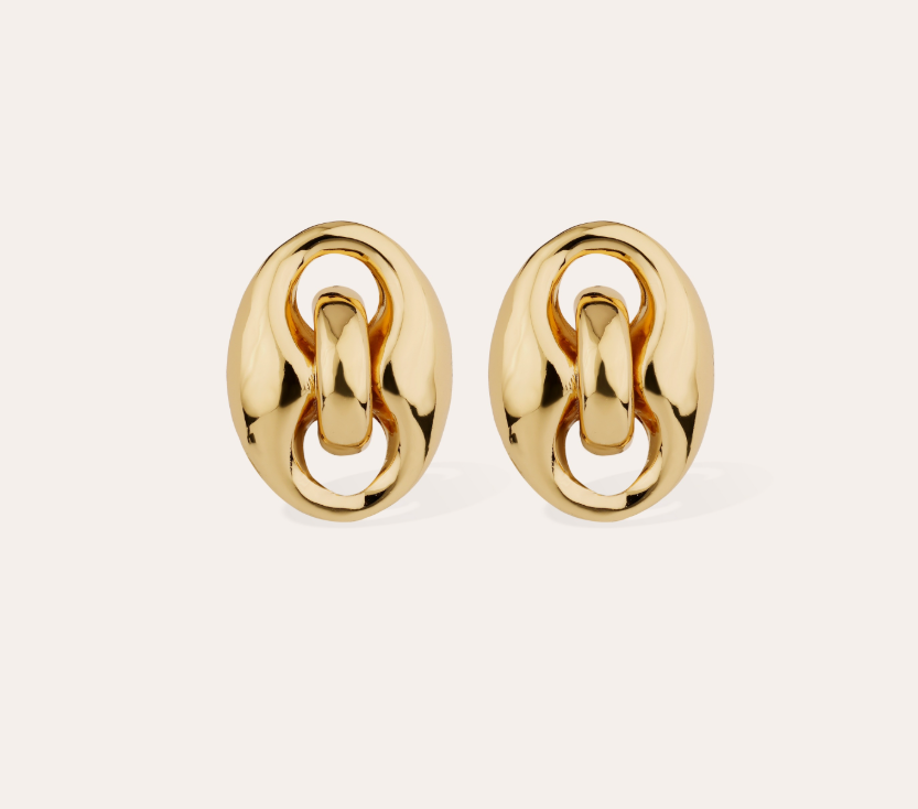 Boucles d'oreilles puces Cophea dorées