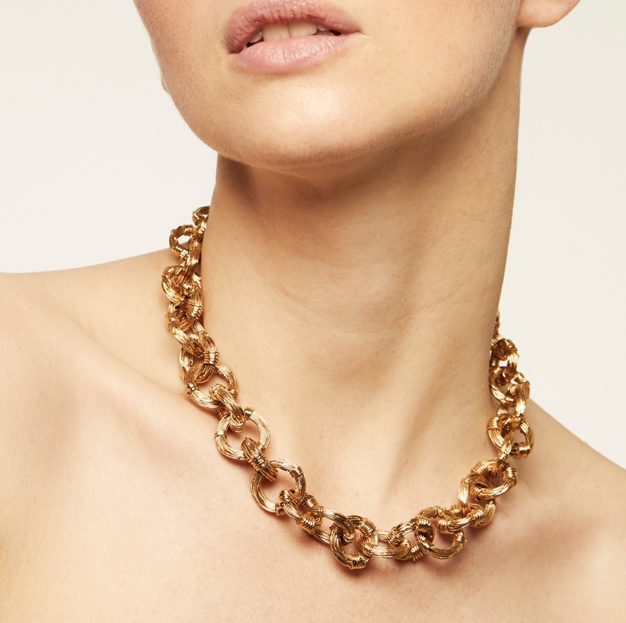 Collier Maille Ariane doré