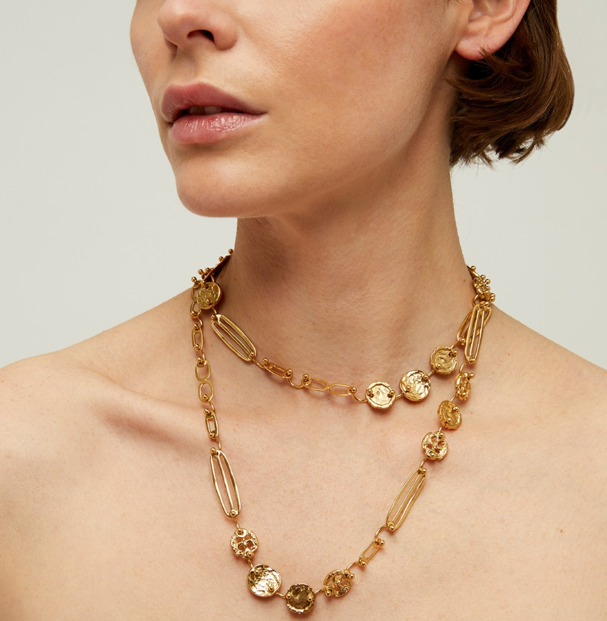 Sautoir Eclipse doré