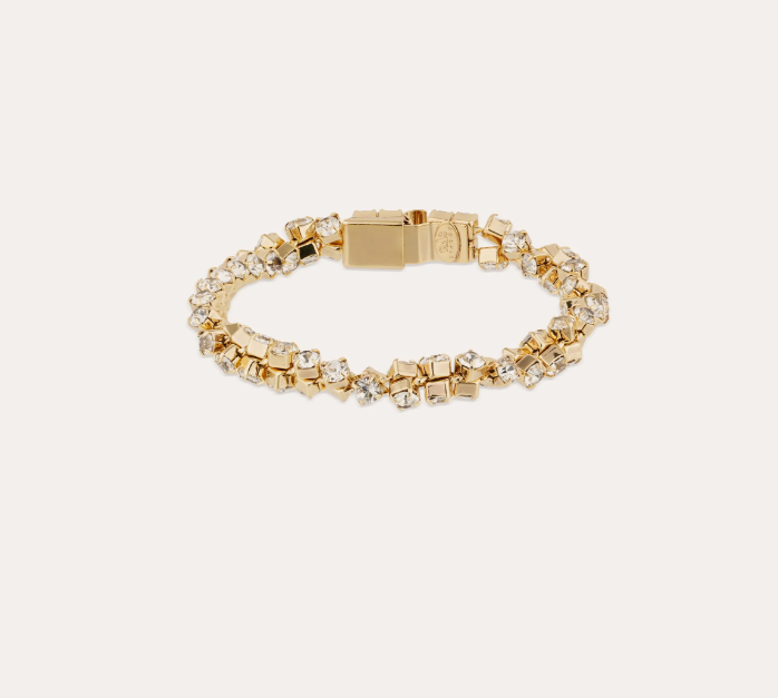 Bracelet Trévise strass doré