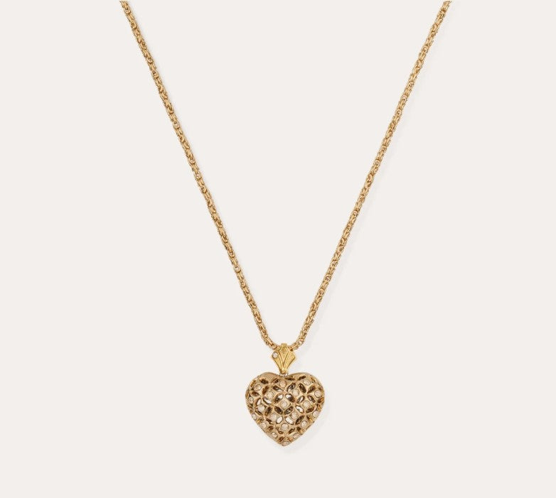 Collier Coracao petit modèle bicolore