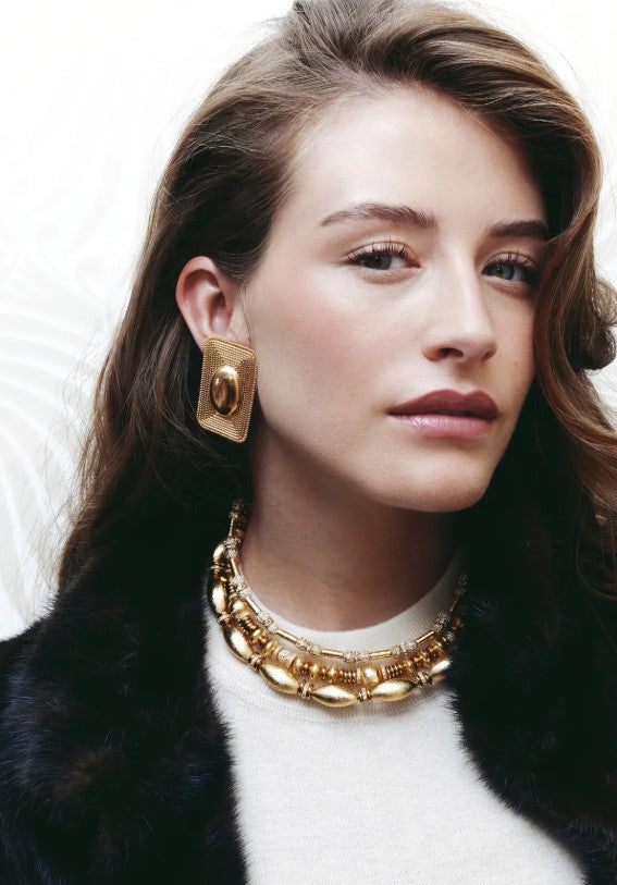 Boucles d'oreilles Lila Doré