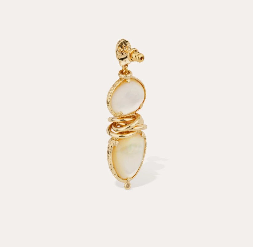 Boucles d'oreilles Sirena -Nacre blanche