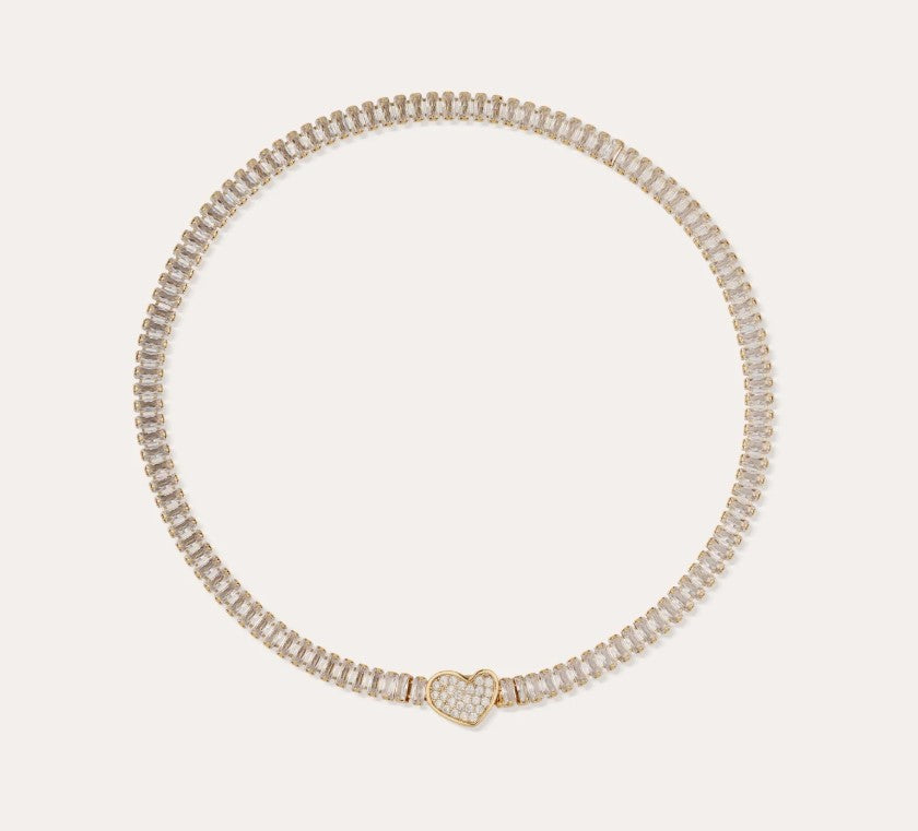 Collier Paillette Coeur