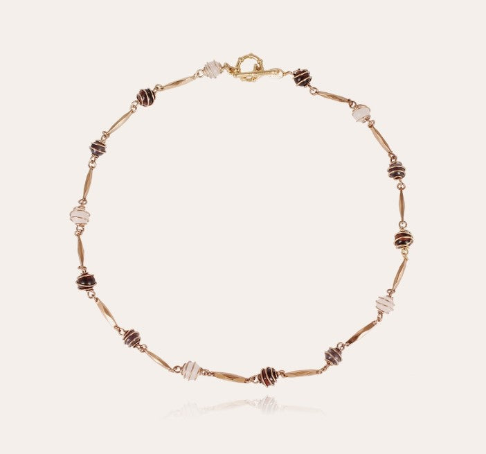 Collier Perla Serti doré