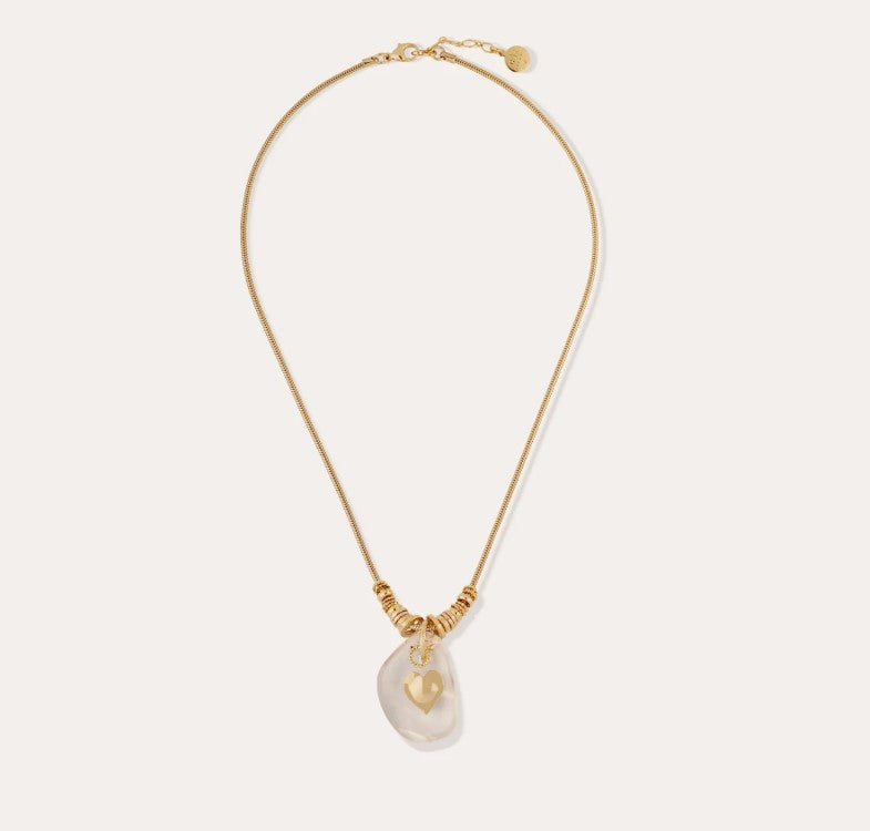 Collier Galet - Cristal de roche