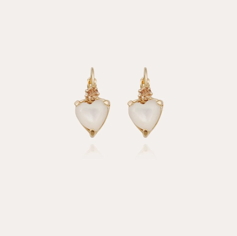 Boucles d'oreilles Donguette nacre - Nacre Blanche