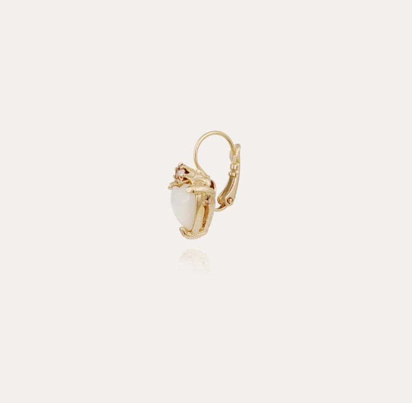 Boucles d'oreilles Donguette nacre - Nacre Blanche