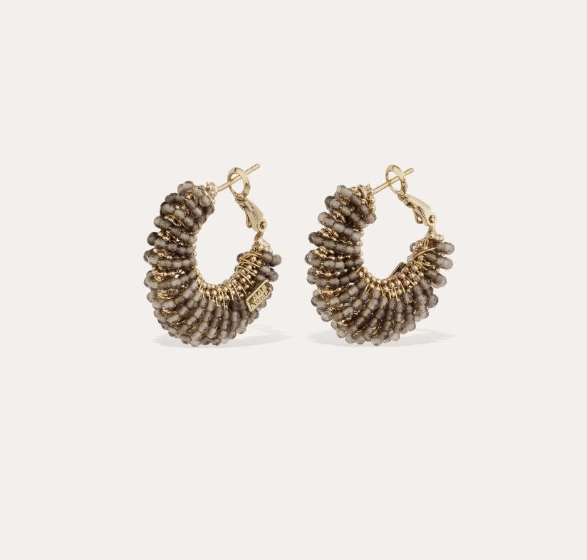 Boucles d'oreilles Izzia petit modèle - Labradorite