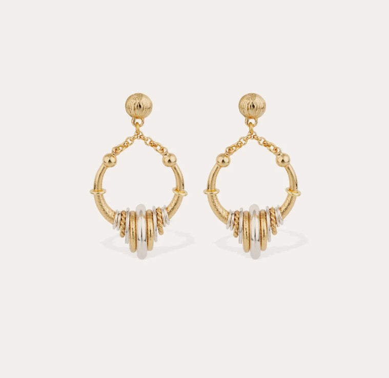 Boucles d'oreilles Maranzana mini Bicolore