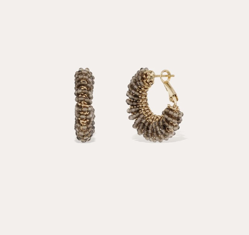 Boucles d'oreilles Izzia petit modèle - Labradorite
