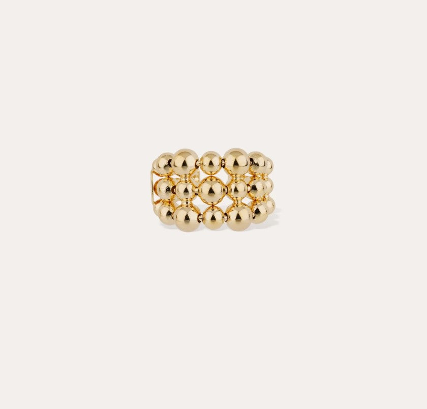 Bague Multiperla dorée