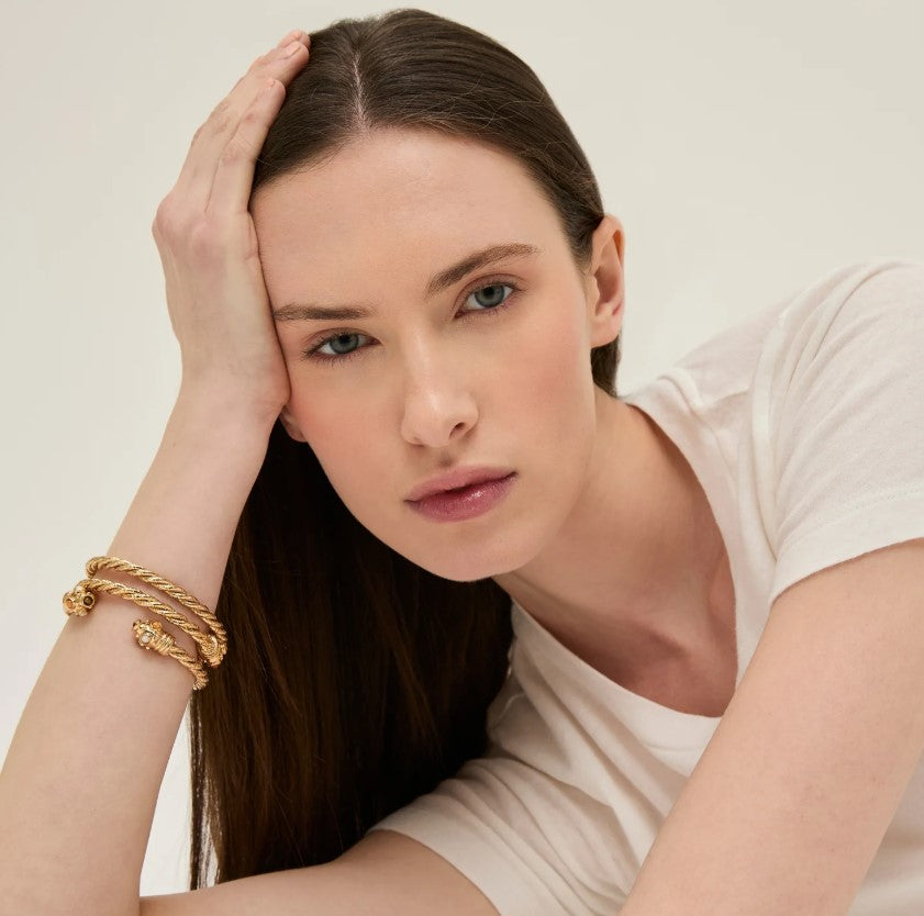Bracelet jonc Amarante torsade - Oeil de Tigre