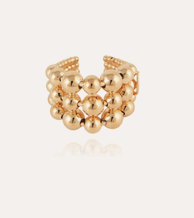 Bague Multiperla dorée